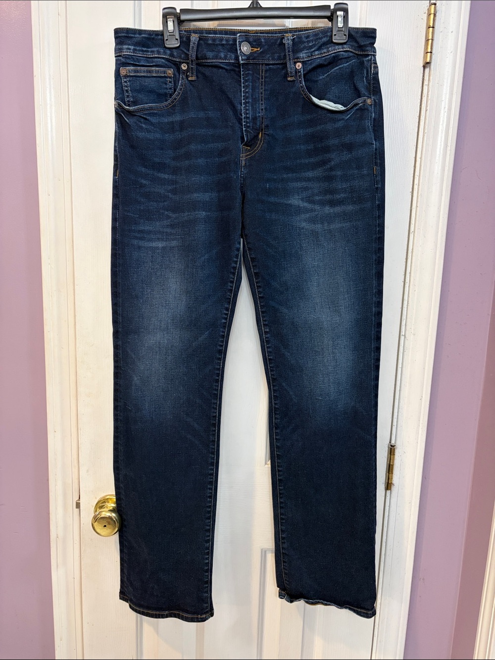 American Eagle Outfitters Dark Indigo Straight Jeans
